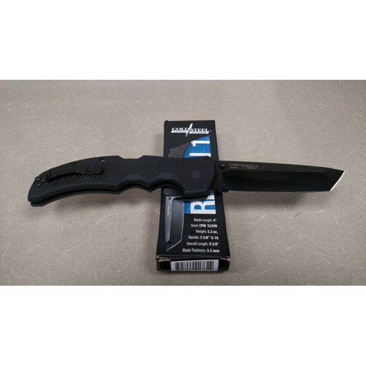 Couteau Cold Steel Recon 1 Tanto S35VN  Manche Black G-10 Lame Acier CPM-S35VN Tri-Ad Lock CS27BT - Livraison Gratuite 