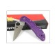 Couteau Spyderco Delica Flat Ground Purple FRN DELICA 4 Made In Japan SC11FPPR