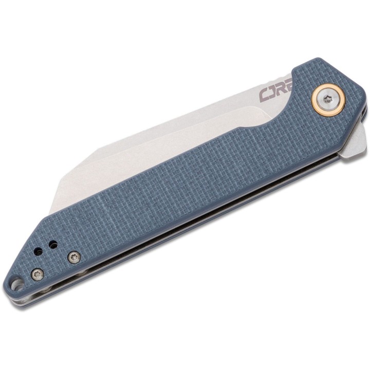 Couteau CJRB Rampart Grey G10 Lame Acier D2 Stonewash Manche G10 Linerlock Clip J1907GYF - Livraison Gratuite
