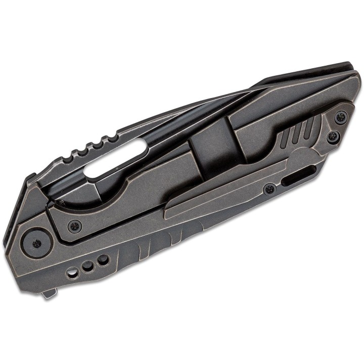 Couteau Bestech Shodan Ti+CF Black Lame Acier S35VN Manche Fibre de Carbone/Titane BTKT1910D - Livraison Gratuite