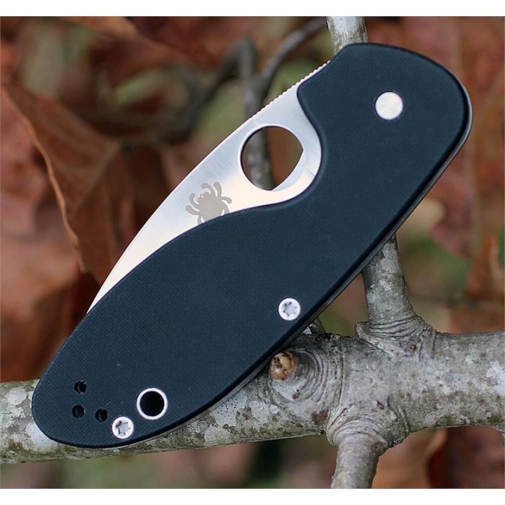 Couteau Spyderco Efficient Lame Acier 8Cr13MoV Manche G-10 SC216GP - Livraison Gratuite