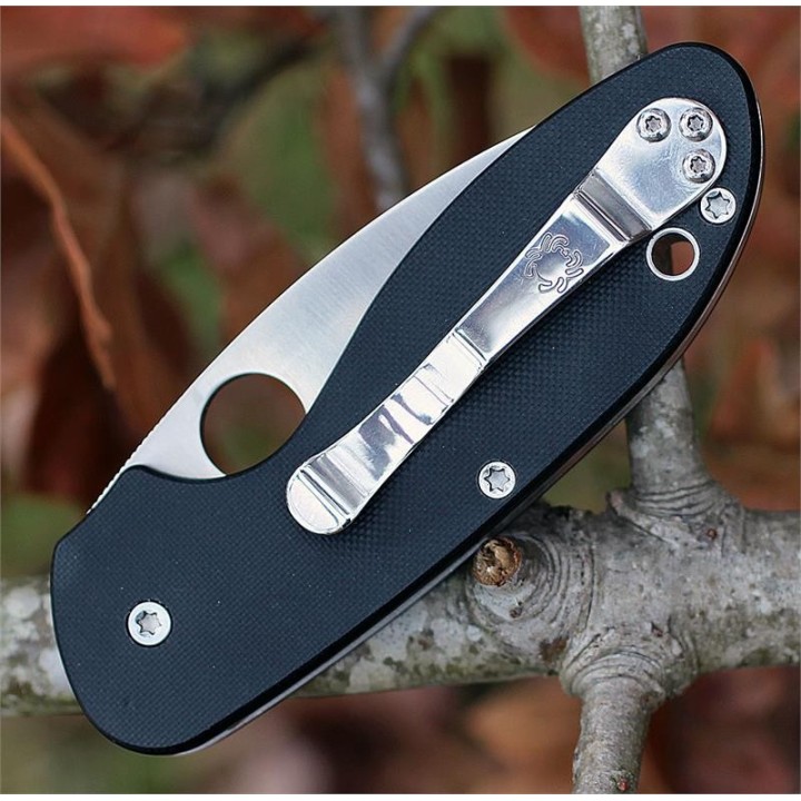 Couteau Spyderco Efficient Lame Acier 8Cr13MoV Manche G-10 SC216GP - Livraison Gratuite