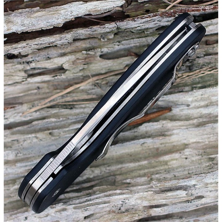 Couteau Spyderco Efficient Lame Acier 8Cr13MoV Manche G-10 SC216GP - Livraison Gratuite
