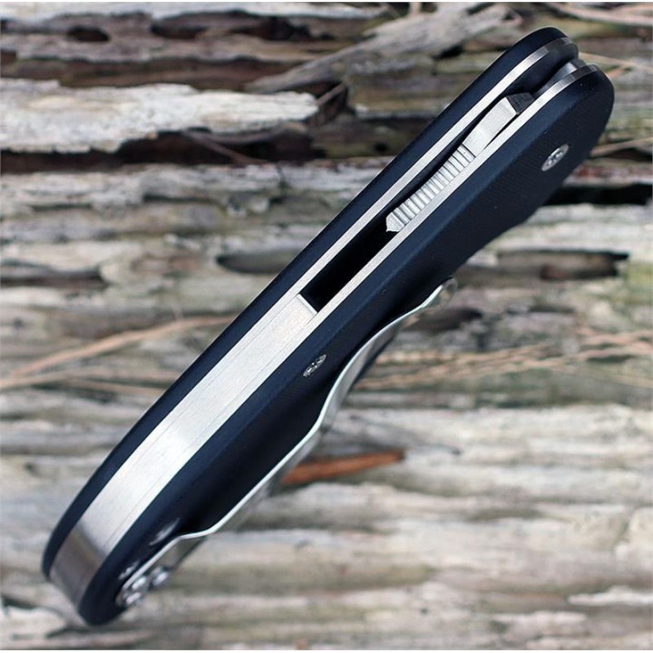 Couteau Spyderco Efficient Lame Acier 8Cr13MoV Manche G-10 SC216GP - Livraison Gratuite