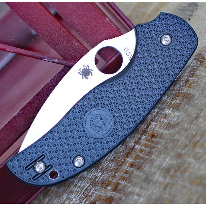 Couteau Spyderco Sage 5 Compression Lock Lame CPM-S30V Manche FRN Clip SC123PBK - Livraison Gratuite