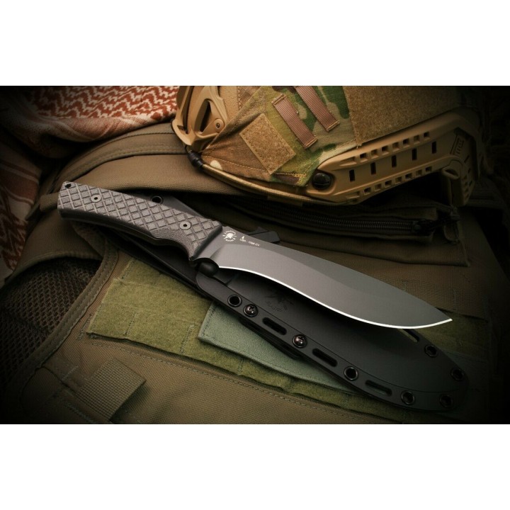Couteau Spartan Blades Machai Lame Acier Carbon 1095 Manche Micarta Etui Made USA SBSL002BKBK - Livraison Gratuite