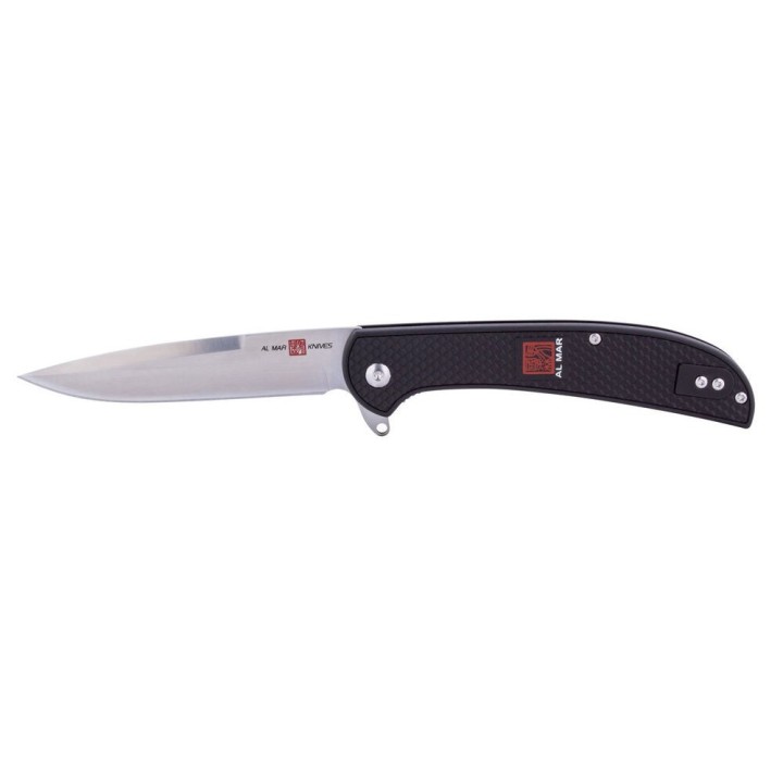 Couteau Al Mar Ultralight Eagle Lame Acier 8Cr13MoV Manche FRN Linerlock Clip AMK4126 - Livraison Gratuite