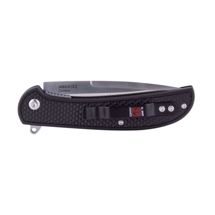 Couteau Al Mar Ultralight Hawk Lame Acier 8Cr13MoV Manche FRN Linerlock Clip AMK4122 - Livraison Gratuite