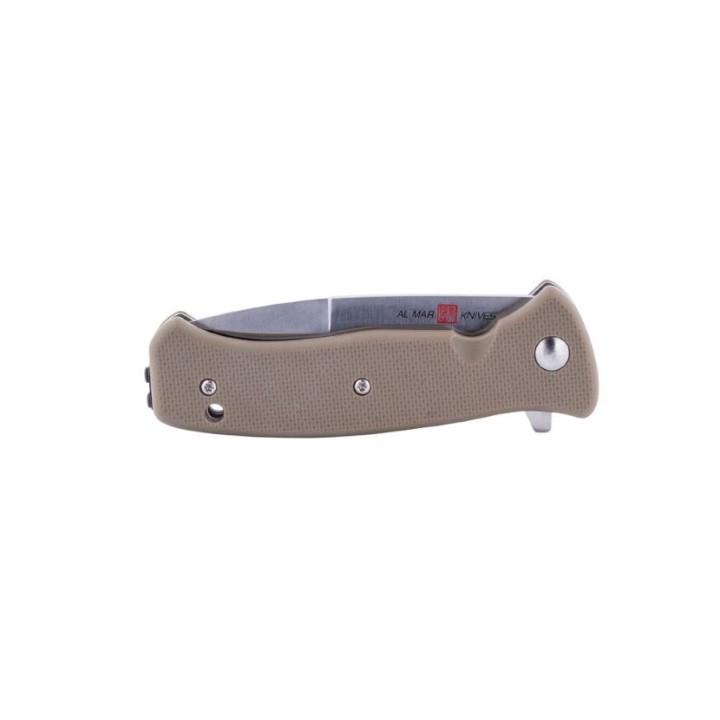 Couteau Al Mar SERE 2020 Linerlock A/O Lame Acier 8Cr13MoV Manche Tan FRN Clip AMK2213 - Livraison Gratuite