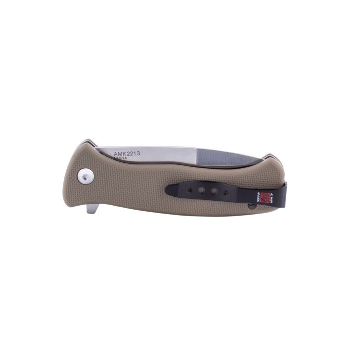 Couteau Al Mar SERE 2020 Linerlock A/O Lame Acier 8Cr13MoV Manche Tan FRN Clip AMK2213 - Livraison Gratuite