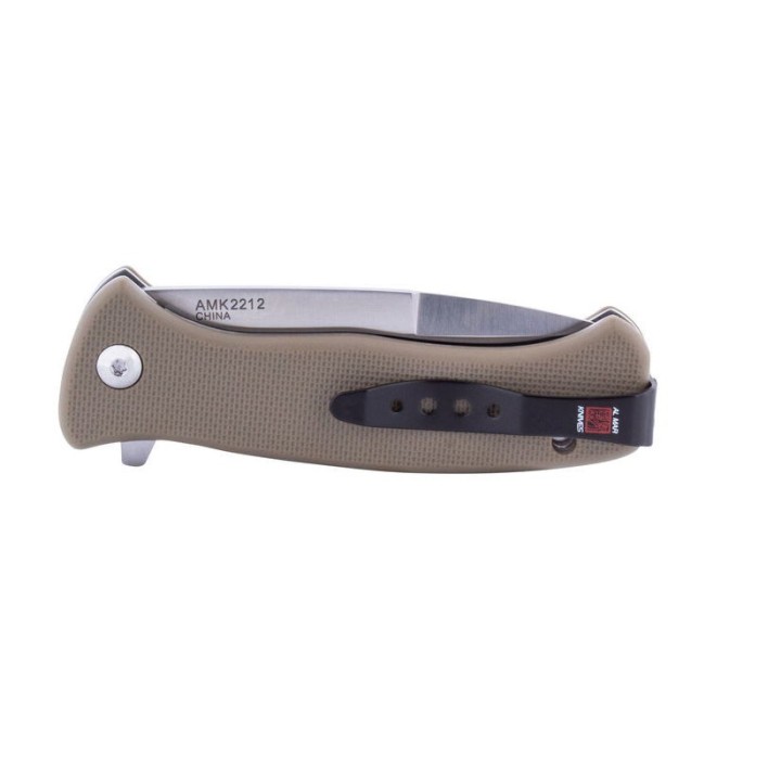 Couteau Al Mar SERE 2020 Linerlock A/O Lame Acier 8Cr13MoV Manche Tan FRN Clip AMK2212 - Livraison Gratuite