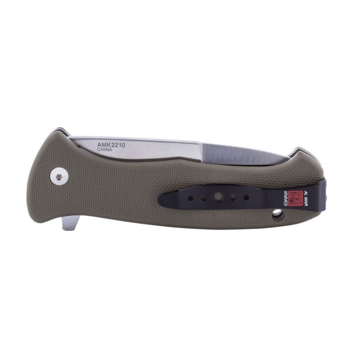 Couteau Al Mar SERE 2020 Linerlock A/O Lame Acier 8Cr13MoV Manche Green FRN Clip AMK2210 - Livraison Gratuite