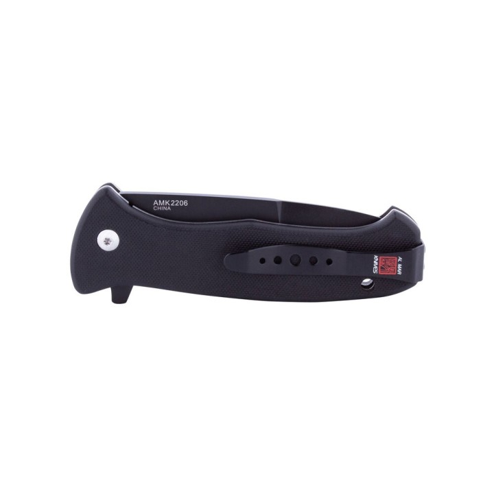 Couteau Al Mar SERE 2020 Linerlock A/O Lame Acier D2 Manche Black G10 Clip AMK2206 - Livraison Gratuite