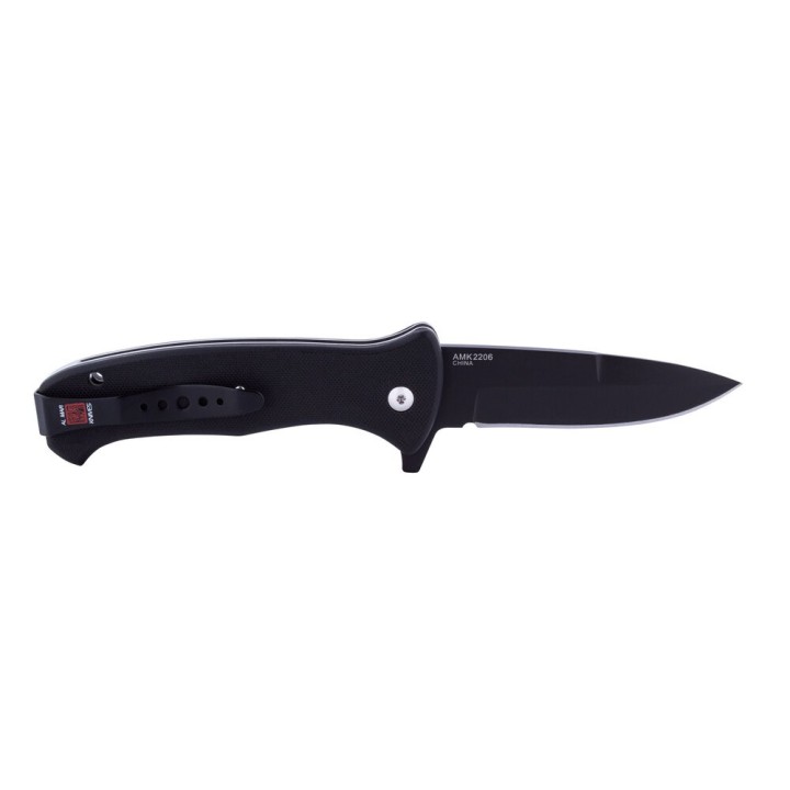 Couteau Al Mar SERE 2020 Linerlock A/O Lame Acier D2 Manche Black G10 Clip AMK2206 - Livraison Gratuite