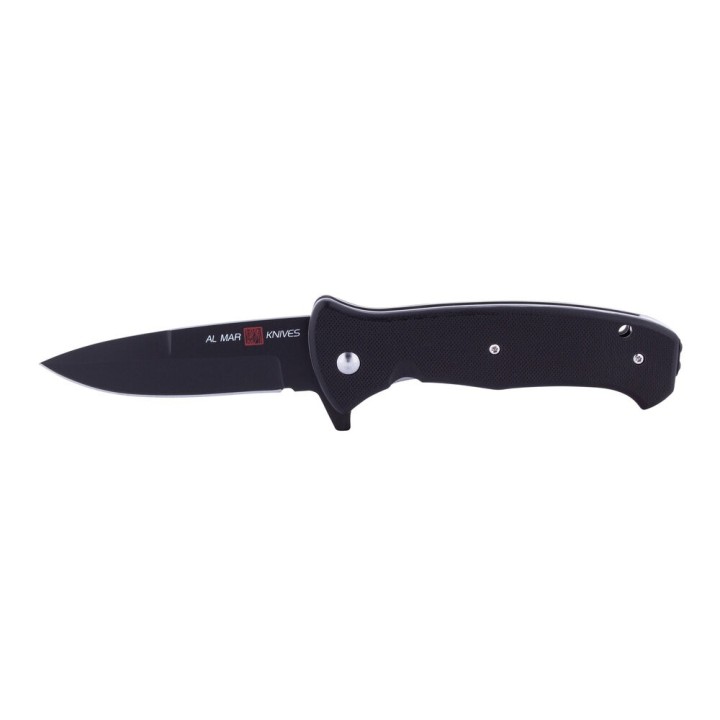 Couteau Al Mar SERE 2020 Linerlock A/O Lame Acier D2 Manche Black G10 Clip AMK2206 - Livraison Gratuite