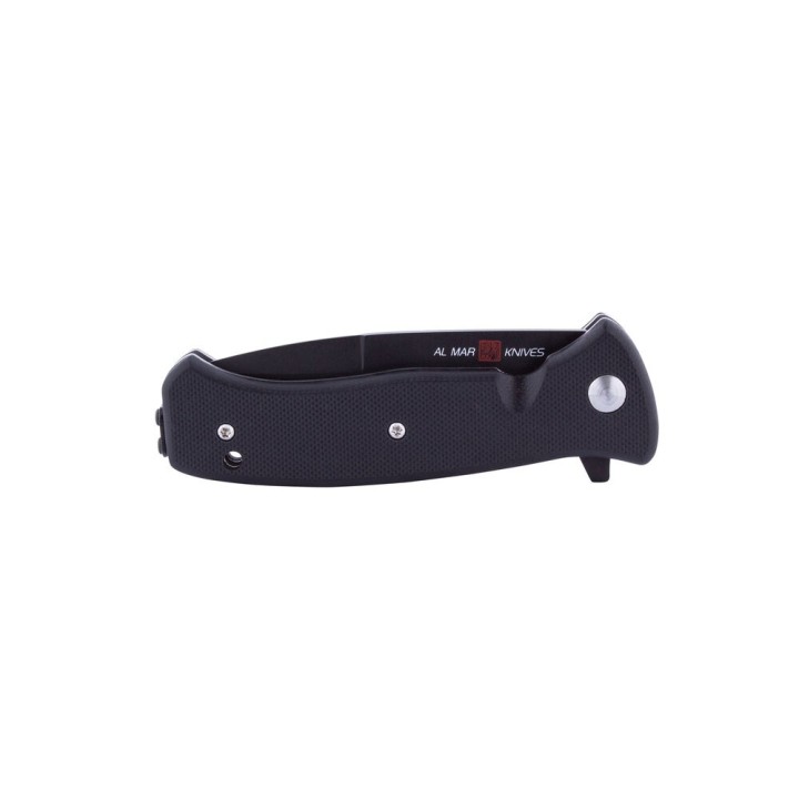 Couteau Al Mar SERE 2020 Linerlock A/O Lame Acier D2 Serr Manche Black G10 Clip AMK2205 - Livraison Gratuite