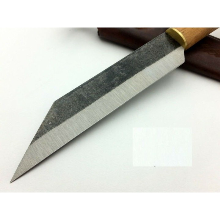 Couteau Condor Norse Dragon Seax Lame Acier Carbone 1095 Manche Bois Etui Cuir Made El Salvador CTK102470HC - Livraison Gratuite