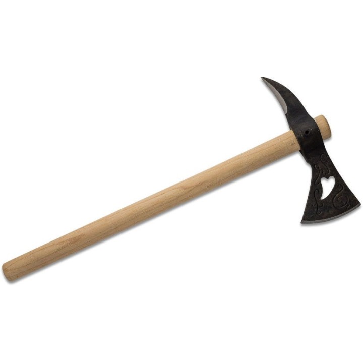 Hache Tomahawk Cold Steel Weeping Heart Hawk Axe Carbone 1055 Manche Hickory CS90AWH - Livraison Gratuite