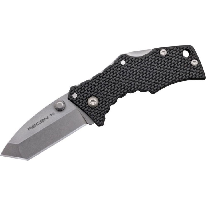 Couteau Cold Steel Micro Recon 1 Tanto Lame Acier 4034 Manche Griv-Ex Lockback CS27DT - Livraison Gratuite
