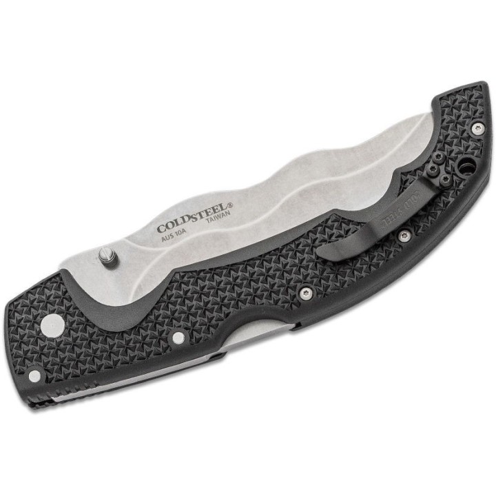 Couteau Cold Steel Kris Voyager Lame Acier AUS-10A Manche Griv-Ex Tri-Ad lock CS29AXW - Livraison Gratuite