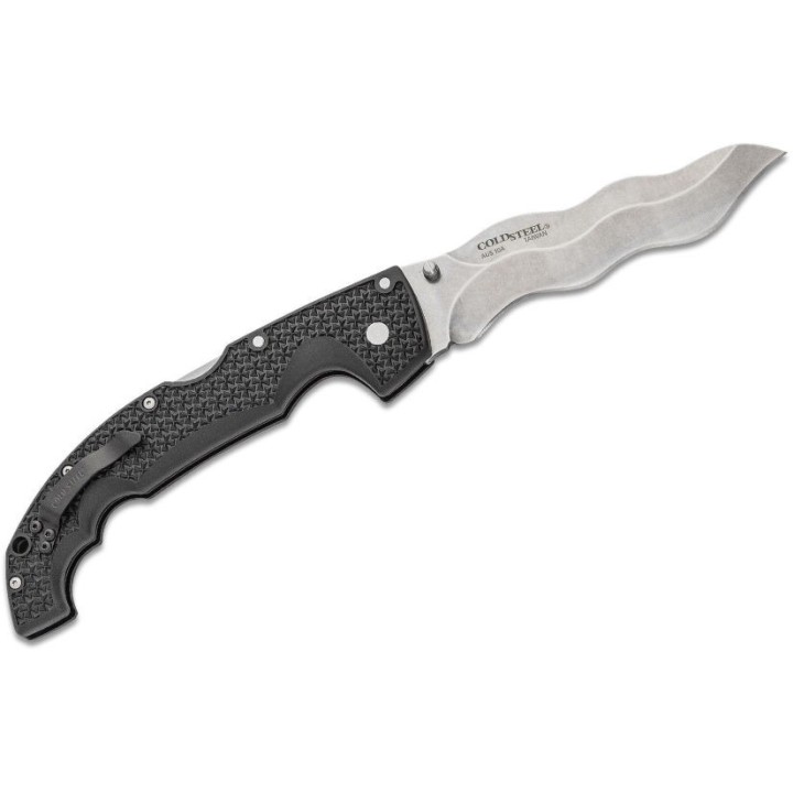 Couteau Cold Steel Kris Voyager Lame Acier AUS-10A Manche Griv-Ex Tri-Ad lock CS29AXW - Livraison Gratuite