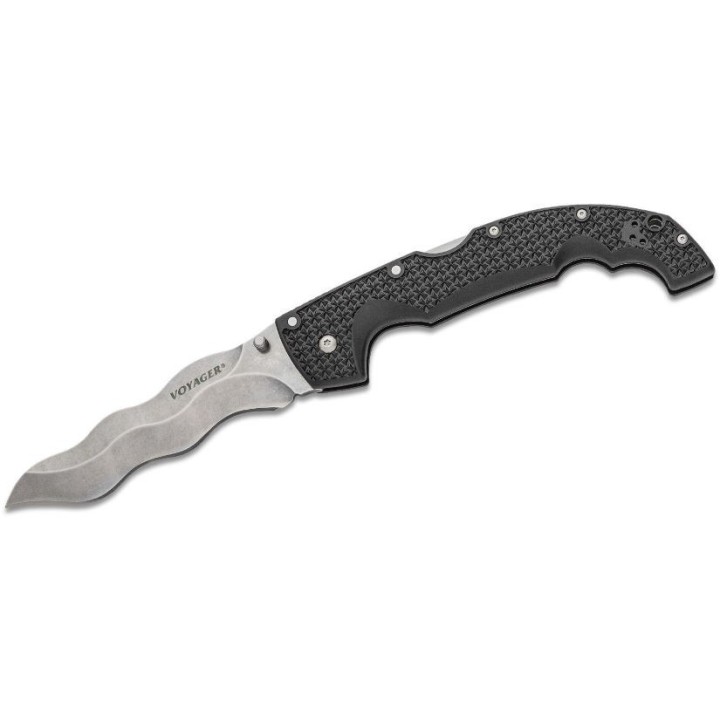 Couteau Cold Steel Kris Voyager Lame Acier AUS-10A Manche Griv-Ex Tri-Ad lock CS29AXW - Livraison Gratuite