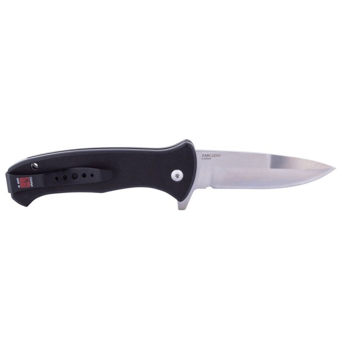 Couteau Al Mar SERE 2020 Linerlock A/O Lame Acier D2 Manche Black G10 Clip AMK2202 - Livraison Gratuite