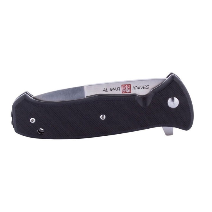 Couteau Al Mar SERE 2020 Linerlock A/O Lame Acier D2 Manche Black G10 Clip AMK2202 - Livraison Gratuite