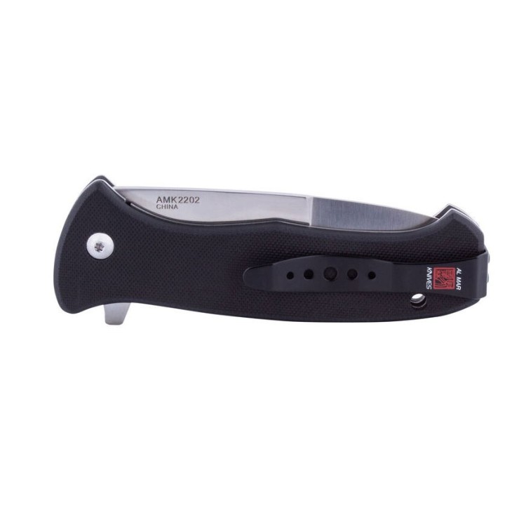 Couteau Al Mar SERE 2020 Linerlock A/O Lame Acier D2 Manche Black G10 Clip AMK2202 - Livraison Gratuite