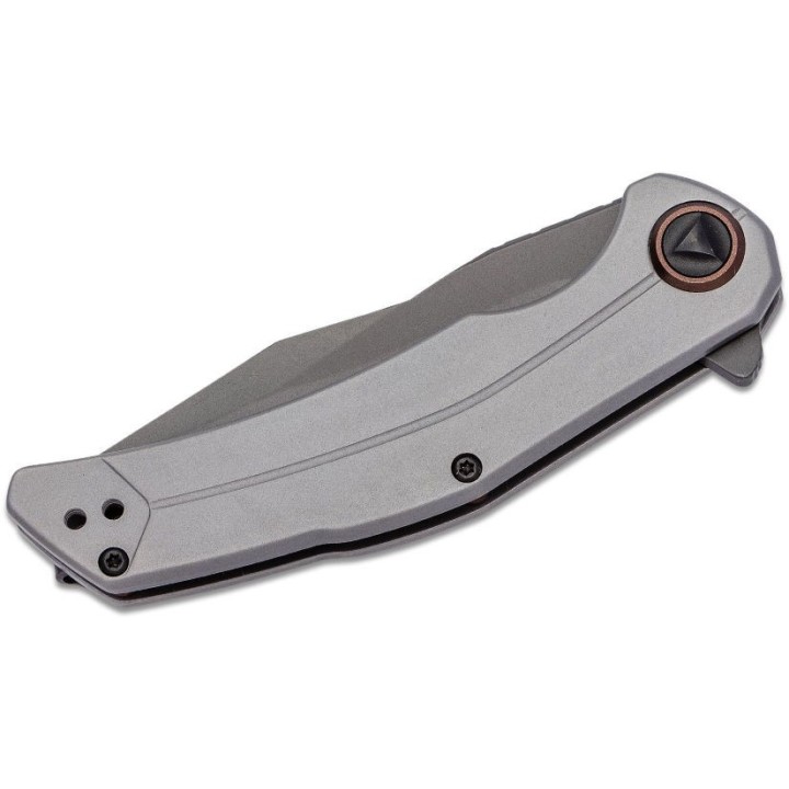 Couteau Kershaw Believer A/O Framelock Lame Acier 8CR13MoV Manche Acier Clip KS2070 - Livraison Gratuite