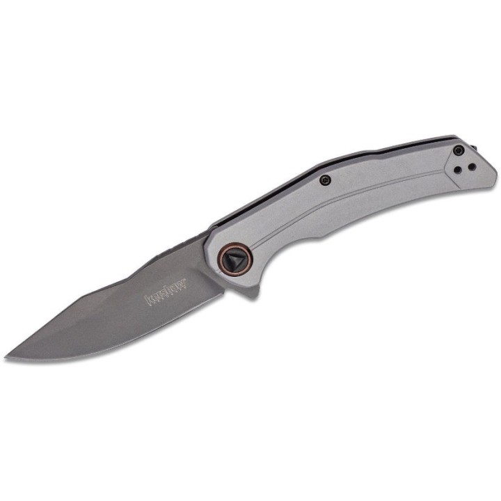 Couteau Kershaw Believer A/O Framelock Lame Acier 8CR13MoV Manche Acier Clip KS2070 - Livraison Gratuite