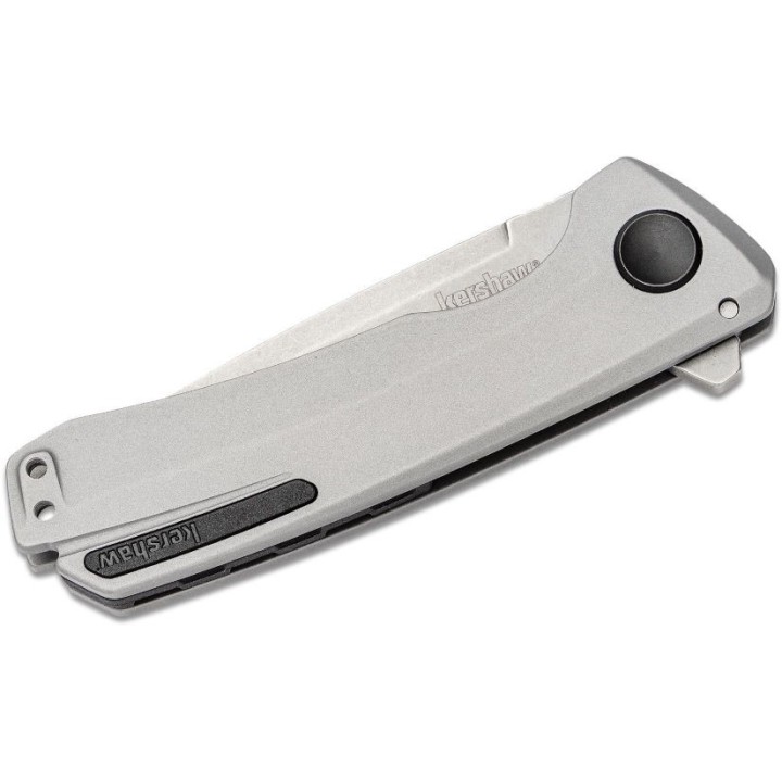 Couteau Kershaw Comeback Lame Acier 8Cr13MoV Manche Acier Framelock Clip KS2055 - Livraison Gratuite