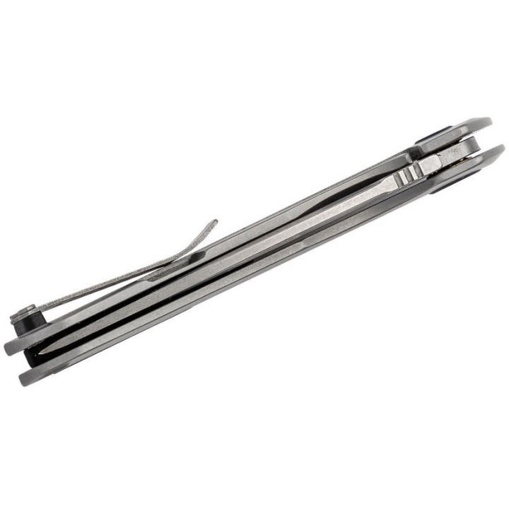 Couteau Kershaw Comeback Lame Acier 8Cr13MoV Manche Acier Framelock Clip KS2055 - Livraison Gratuite