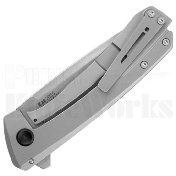 Couteau Kershaw Comeback Lame Acier 8Cr13MoV Manche Acier Framelock Clip KS2055 - Livraison Gratuite