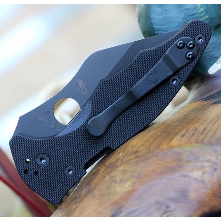 Couteau Spyderco Yojimbo 2 Compression Lock Lame Acier S30V Manche G10 Made USA SC85GPBBK2 - Livraison Gratuite