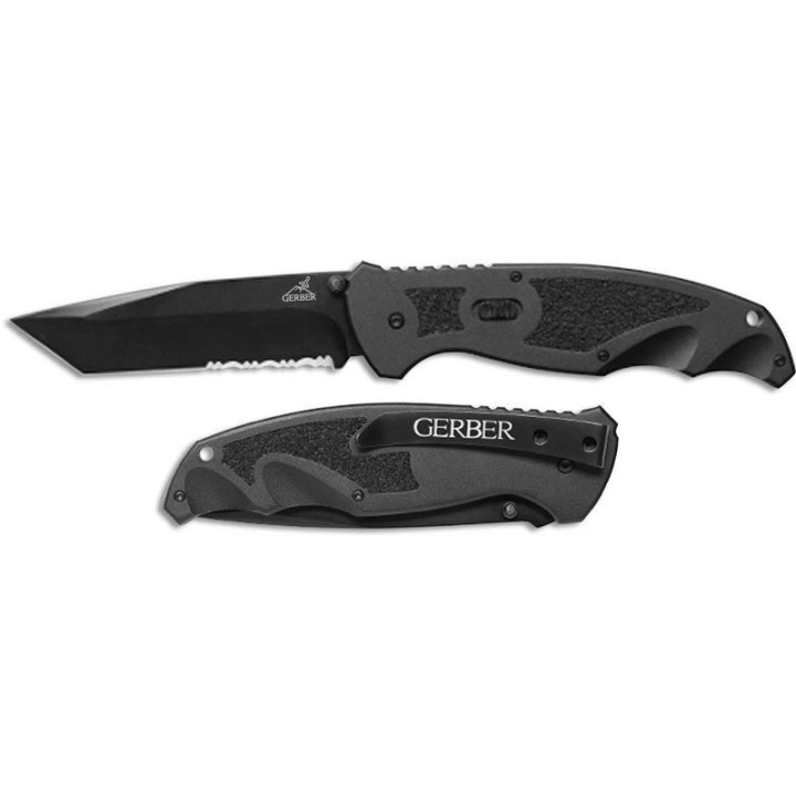 Couteau Gerber Answer FAST A/O Lame Tanto Acier Inox Manche Aluminium Clip G41970 - Livraison Gratuite