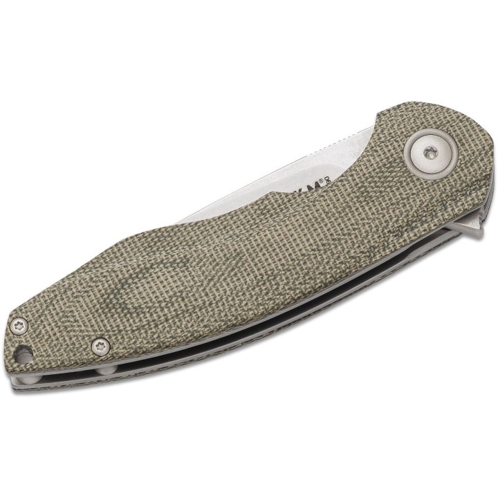 Couteau MKM Viper Timavo Lame Acier M390 Manche Green Micarta Linerlock Clip Italy MKMV027 - Livraison Gratuite