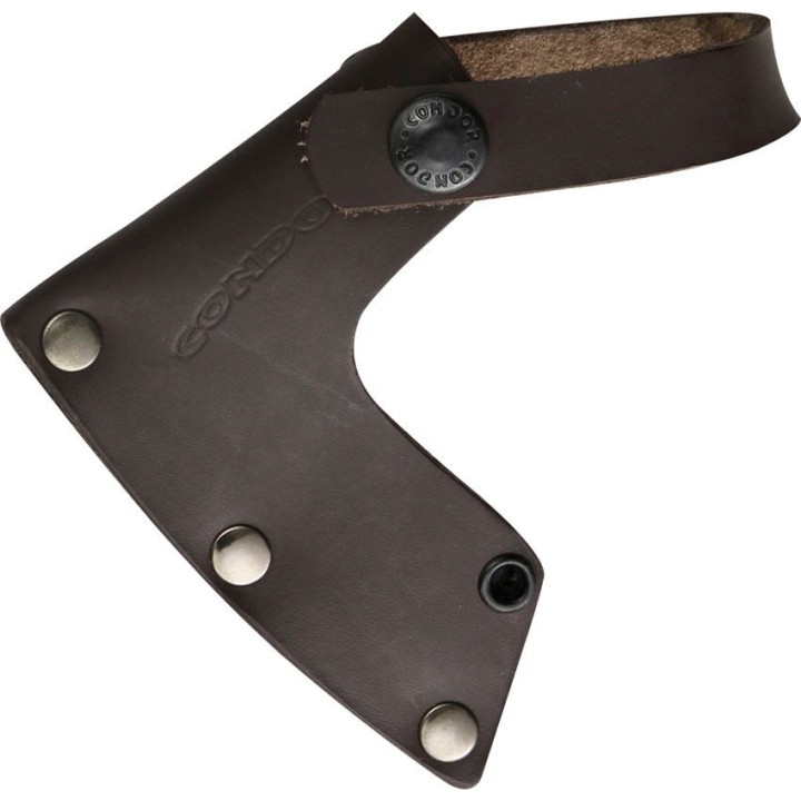 Hache Hachette Condor Scout Hatchet Lame Acier Carbone 1045 Manche Bois Etui Cuir El Salvador CTK4053C10 - Livraison Gratuite