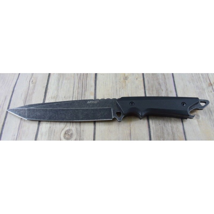 Couteau Tactical Mtech Lame Tanto Acier 3Cr13 Manche FRN Etui Nylon MT2085TSW - Livraison Gratuite