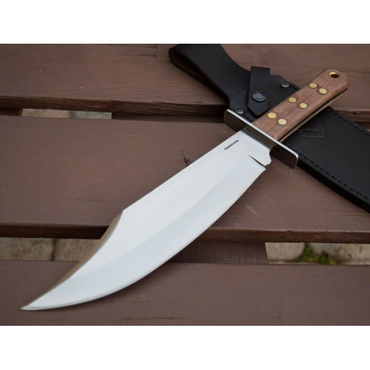 Couteau Condor Undertaker Bowie Lame Acier Carbone 1075 Manche Noyer Etui Cuir CTK2804103 El Salvador - Livraison Gratuite
