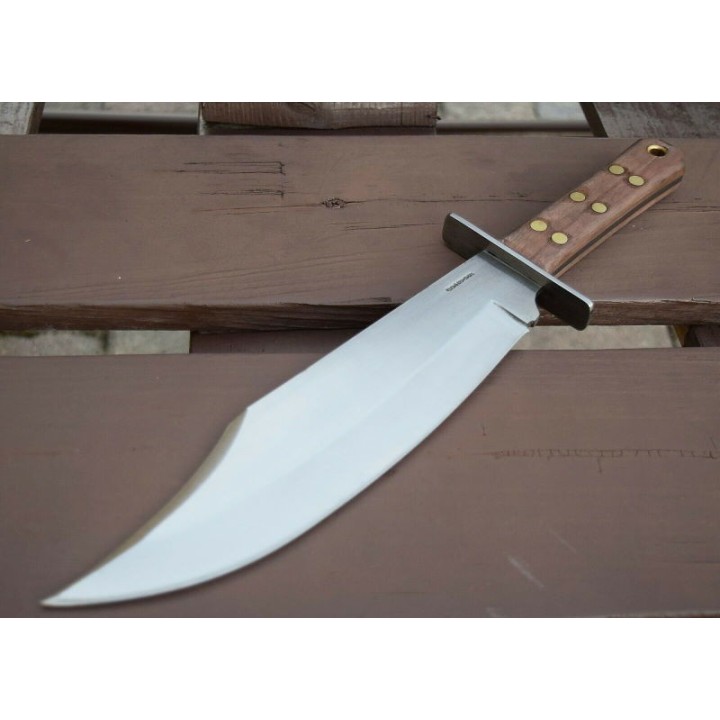 Couteau Condor Undertaker Bowie Lame Acier Carbone 1075 Manche Noyer Etui Cuir CTK2804103 El Salvador - Livraison Gratuite
