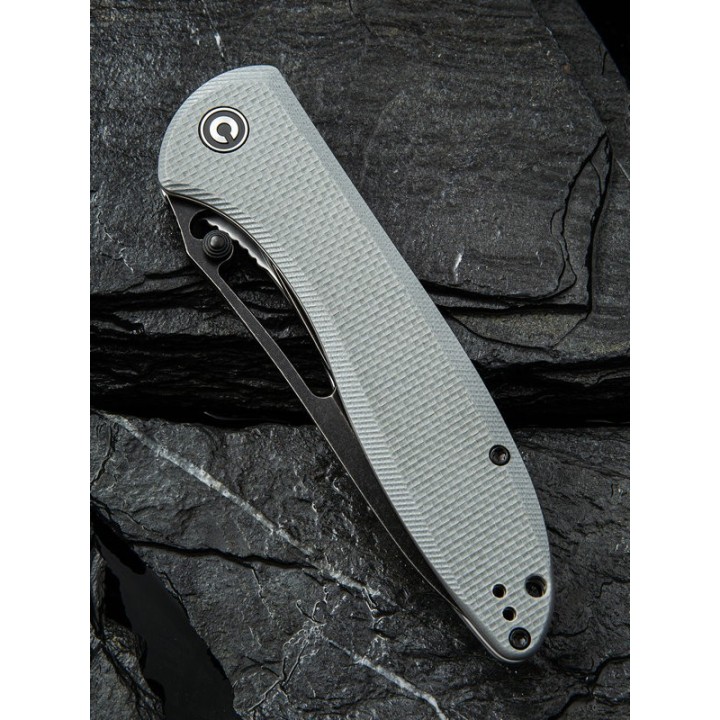 Couteau CIVIVI Picaro C916 Gray Lame Acier D2 Manche G10 Linerlock Clip CIVC916C - Livraison Gratuite