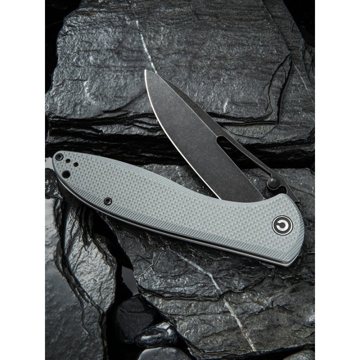 Couteau CIVIVI Picaro C916 Gray Lame Acier D2 Manche G10 Linerlock Clip CIVC916C - Livraison Gratuite
