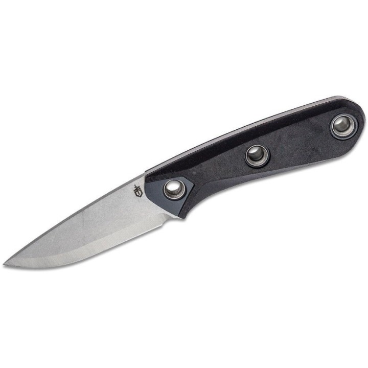 Couteau Gerber Principle Coyote Black Lame Acier 420HC Manche Rubber Etui Polymer Made USA G1655 - Livraison Gratuite
