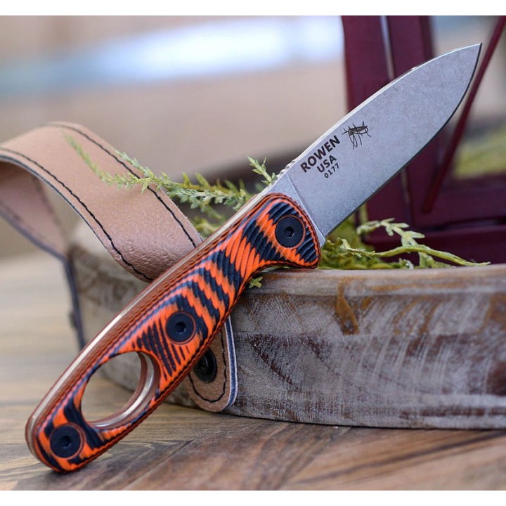 Couteau ESEE Xancudo Manche Orange/Black Carabiner Hole G10 Acier S35VN Etui USA ESXAN1006 - Livraison Gratuite