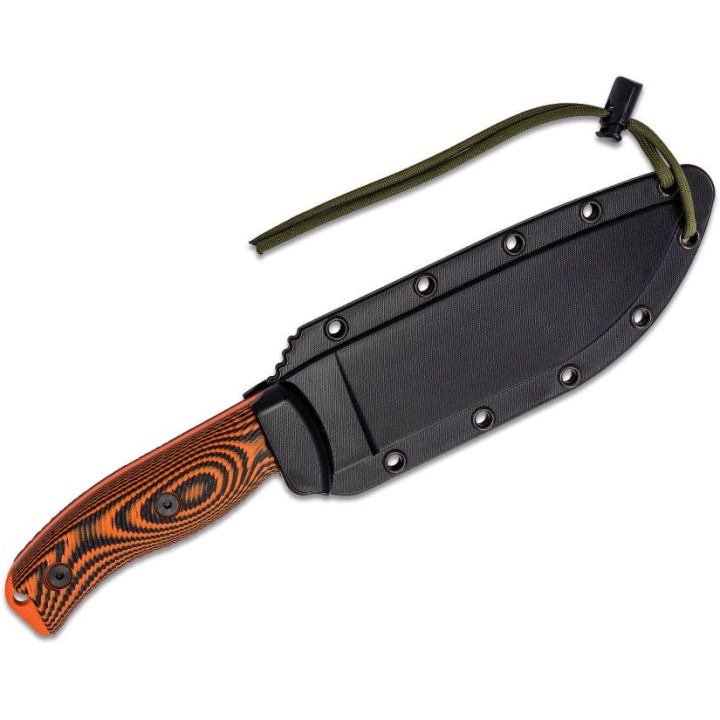Couteau ESEE Esse-6 Orange Manche Orange/Black G10 Acier Carbone 1095 Etui USA ES6POR006 - Livraison Gratuite