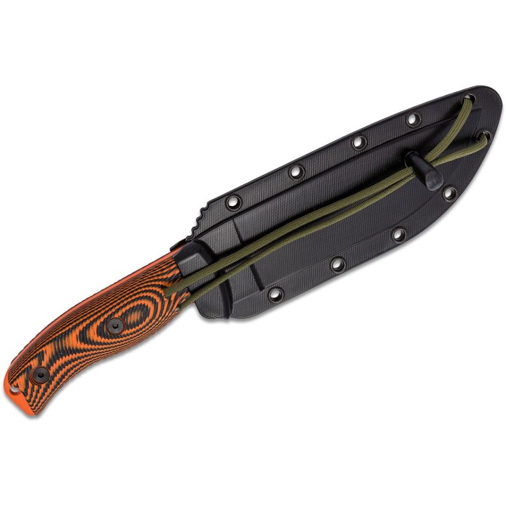 Couteau ESEE Esse-6 Orange Manche Orange/Black G10 Acier Carbone 1095 Etui USA ES6POR006 - Livraison Gratuite