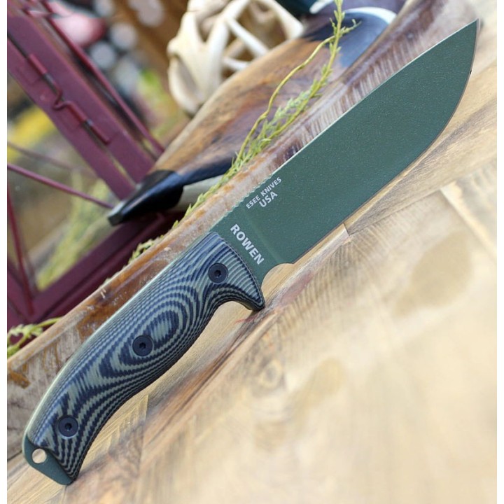 Couteau ESEE Esee-6 OD Green Manche OD Green G10 Acier Carbone 1095 Etui USA ES6POD003 - Livraison Gratuite