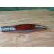 Couteau Navaja Spanish Style Lame Clip Point Acier Inox Manche Bois de Rose Slipjoint CN2106635 - Livraison Gratuite