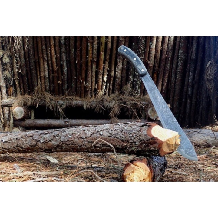 Machette ESEE Expat Darien Machete Acier Carbone 1075 Manche Micarta Etui Canvas El Salvador ESDARIEN - Livraison Gratuite
